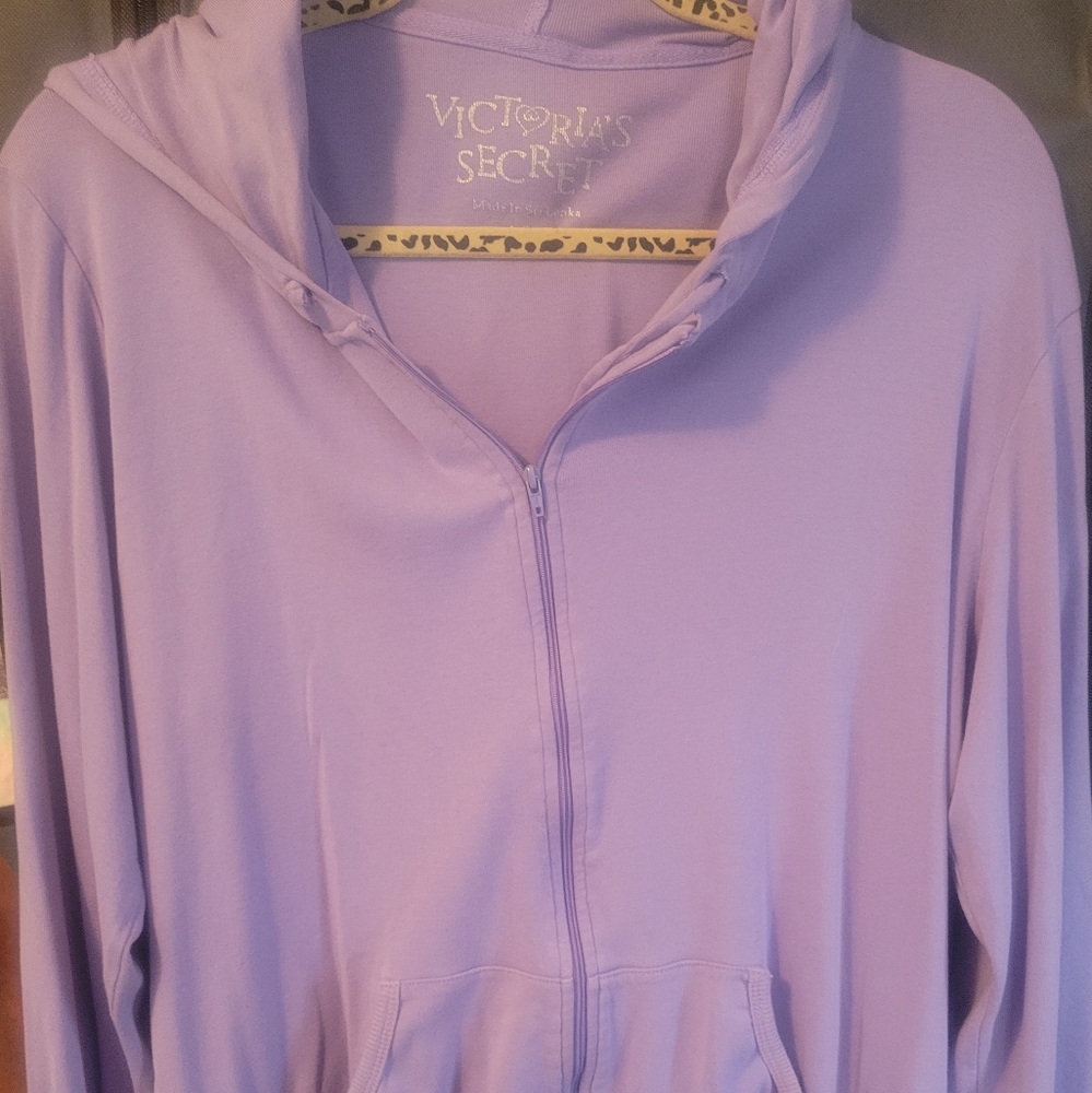 Light Victoria secret zip up hoodie